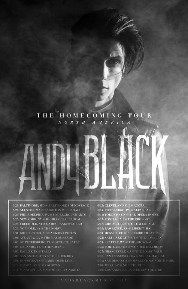 Andy Black US Tour